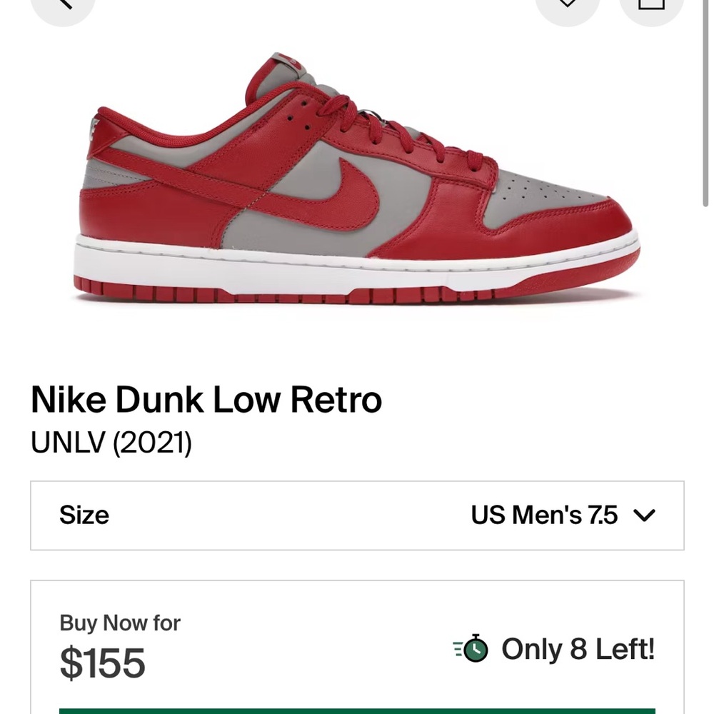 Nike Dunk Low “UNLV”